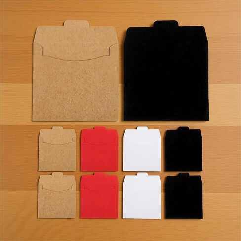 40 Pack Kraft Paper CD DVD Sleeves, 4 Colors with DIY Stickers for Storage in Saudi Arabia
