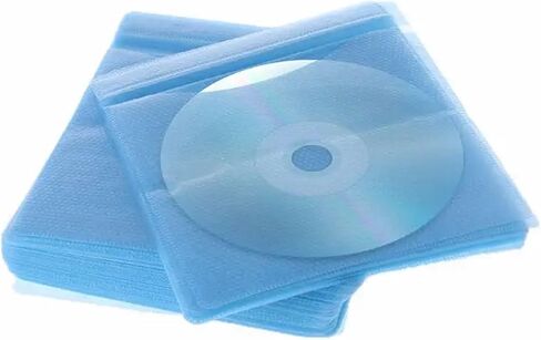 300Pcs PP CD Sleeve Storage Cases for DVD Discs, Double Sided Cover Holder in Saudi Arabia