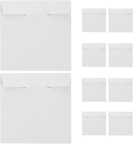 50 Pack White Paper CD Sleeves for Disc Storage, Mailing & Organization in Saudi Arabia
