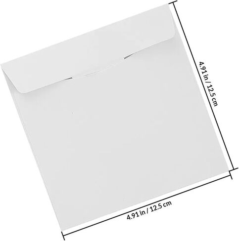 50 Pack White Paper CD Sleeves for Disc Storage, Mailing & Organization in Saudi Arabia