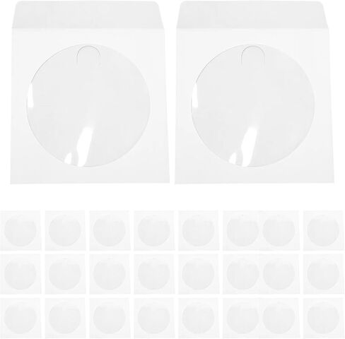 200Pcs Paper CD Sleeves DVD Disc Covers Protective Storage Envelopes in Saudi Arabia