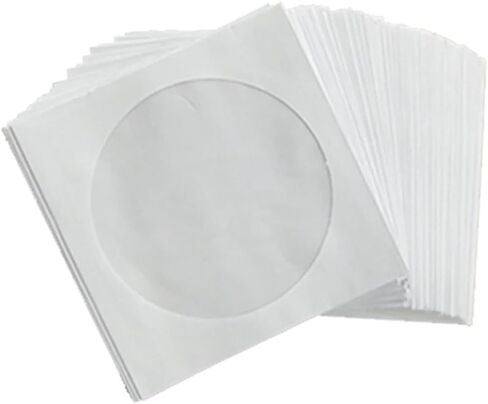 300Pcs Disc Paper Envelopes with Clear Flap CD DVD Protective Sleeves Storage Case in Saudi Arabia