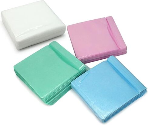 600pcs CD DVD Sleeves Double Side Holder Storage Case Bag Random Color in Saudi Arabia