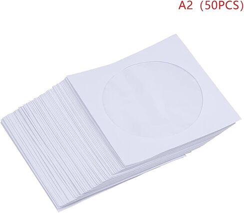 200pcs Kraft Paper CD DVD Flap Sleeves Envelopes 5in Disc Storage Cases in Saudi Arabia