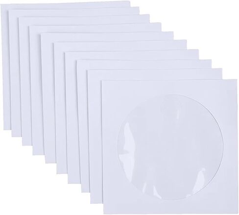 200pcs Kraft Paper CD DVD Flap Sleeves Envelopes 5in Disc Storage Cases in Saudi Arabia