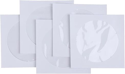 200pcs Kraft Paper CD DVD Flap Sleeves Envelopes 5in Disc Storage Cases in Saudi Arabia