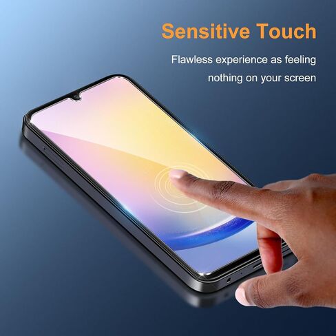 LYWHL 3 Pack for Samsung Galaxy A25 5G Screen Protector, Tempered Glass HD Clear 9H Hardness Protector Film for Galaxy A25 5G, Anti Scratch Bubble Free Easy Install Case Friendly in Kuwait
