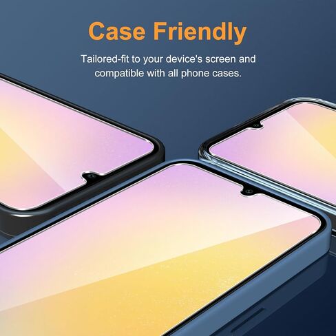 LYWHL 3 Pack for Samsung Galaxy A25 5G Screen Protector, Tempered Glass HD Clear 9H Hardness Protector Film for Galaxy A25 5G, Anti Scratch Bubble Free Easy Install Case Friendly in Kuwait