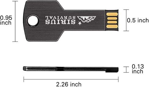 محرك أقراص فلاش USB آمن على شكل حلقة مفاتيح بسعة 128 جيجابايت in Kuwait