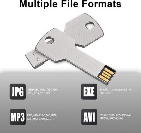 محرك أقراص فلاش USB آمن على شكل حلقة مفاتيح بسعة 128 جيجابايت in Kuwait