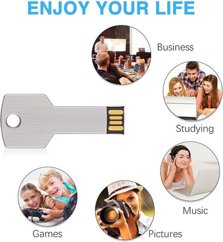 محرك أقراص فلاش USB آمن على شكل حلقة مفاتيح بسعة 128 جيجابايت in Kuwait