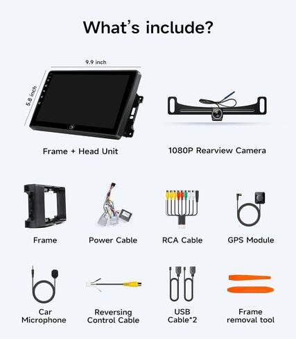 Car Radio for Jeep Wrangler JK & Dodge Ram, Wireless CarPlay Android Auto in Kuwait
