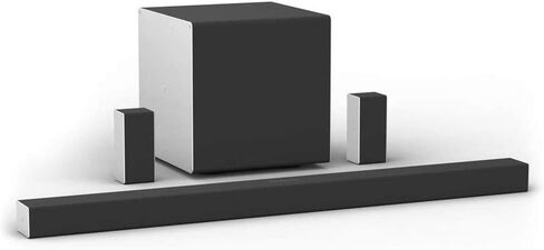 VIZIO 5.1.4 Premium Sound Bar with Dolby Atmos, DTS Virtual:X, Wireless Subwoofer, Rear Surround Speakers, Bluetooth, Voice Assistant Compatible, Includes Remote Control - SB46514-F6 in Saudi Arabia