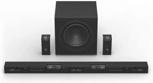 VIZIO 5.1.4 Premium Sound Bar with Dolby Atmos, DTS Virtual:X, Wireless Subwoofer, Rear Surround Speakers, Bluetooth, Voice Assistant Compatible, Includes Remote Control - SB46514-F6 in Saudi Arabia