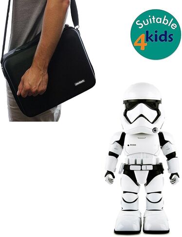 Navitech Black Hardcase Cover Shoulderbag Compatible With Star Wars UBTech Star Wars Stormtrooper Interactive Robot [video game] in Saudi Arabia