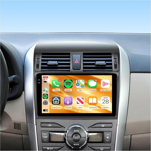 6G+128G Car Radio for Toyota Corolla 2009-2013 with Wireless CarPlay Android Auto, 9 Inch Touchscreen Android Car Stereo with GPS Navi WiFi Mirror Link SWC Bluetooth FM/RDS Radio DSP EQ Backup Camera in Saudi Arabia