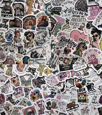 600 Pcs Funny Stickers for Adults, Sticker Pack for Water Bottle Laptop in Saudi Arabia