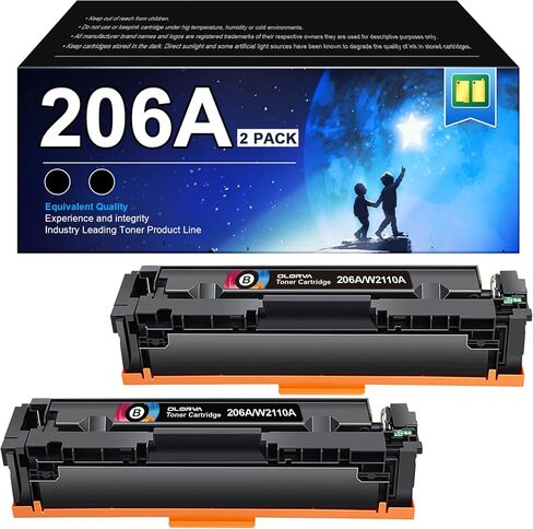 206A Compatible Replacement HP 206A Black Toner Cartridge 2 Pack M283fdw in Kuwait