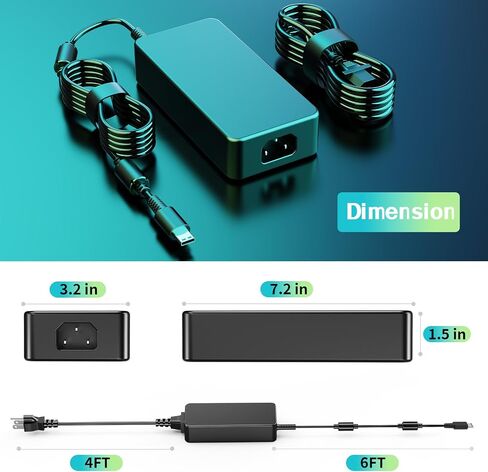 Slim 400W Laptop AC Adapter for Msi Titan 18 HX AI A2XWJG A2XWIG Vector A18 HX A9WIG A9WHG A23-400P1A A400A001P ADP-400CB B Adapter Cord in Saudi Arabia
