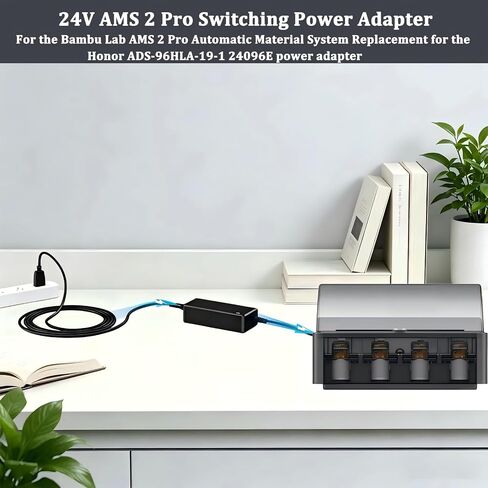 24V Power Adapter for the Bambu Lab AMS 2 Pro Automatic Feeding System in Saudi Arabia