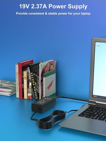 محول تيار متردد 45 وات متوافق مع شاحن الكمبيوتر المحمول Samsung Ativ Book 9/9 Plus/ 9 Lite/ 9 Spin A13-040N2A PA-1400-96 AD-4019A 19V 2.37A in Kuwait
