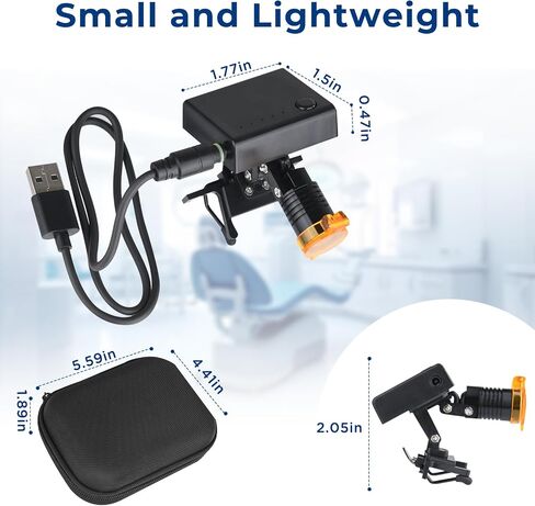3W LED Cordless Headlamp with Optical Filter & Universal Clip in Kuwait