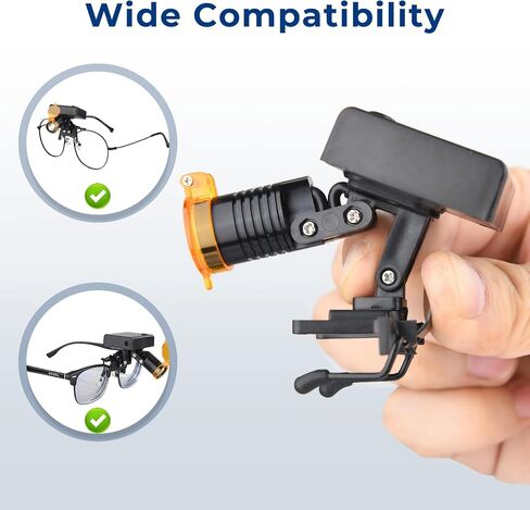 3W LED Cordless Headlamp with Optical Filter & Universal Clip in Kuwait