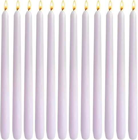 Emergency Candles 24 Pack Long Burning - 15+ Hours Survival Candles for Power Outage, 2.87" Unscented White Pillar Candles, Fits UCO Lanterns for Camping &Power Outage in Kuwait