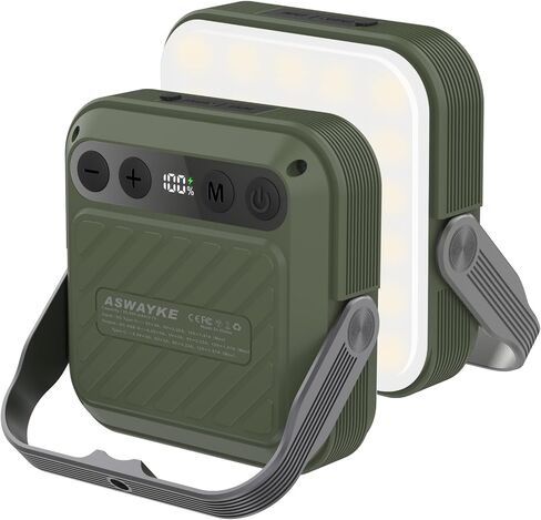 20000mAh Rechargeable LED Camping Lantern - 1600LM, QC3.0 22.5W, 4 - Color Switch, IPX5 Waterproof - Perfect for Camping, Hiking & Emergency Situations(Black) in Kuwait