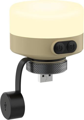 LED Camping Lantern for ELECOM NESTOUT - USB Rechargeable (No Batteries), IP65 Waterproof, 420LM, 5-Dim & 4 Colors - for Camping/Hiking/Emergency in Kuwait