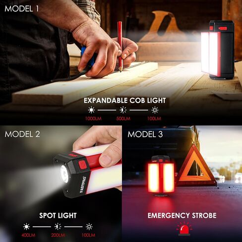 FASTPRO LED Camping Lantern, Rechargeable Camp Light, Red in Saudi Arabia