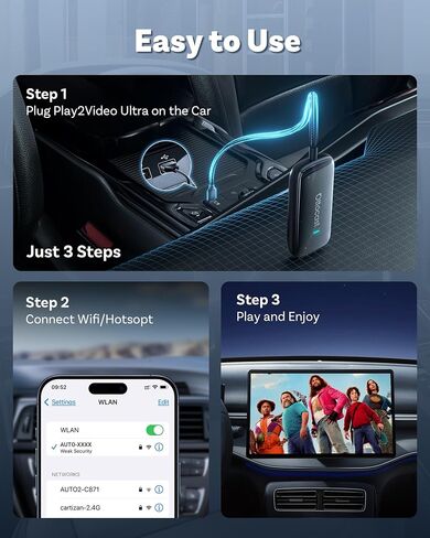 Ottocast Play2Video Ultra Wireless CarPlay & Android Auto AI Box in Saudi Arabia