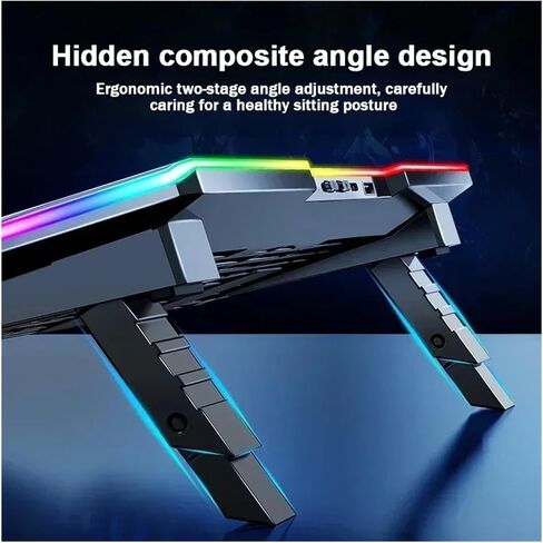 Colorful Light Air Cooled Fans Laptop Cooling Pad Notebook Cooler High-Speed Cooling Radiator Computer Cool Heat Dissipation in Saudi Arabia