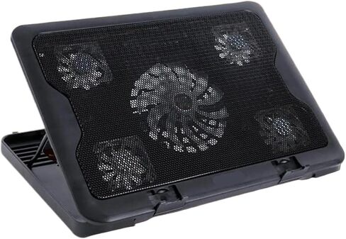 Lightweight Laptop Cooling Pad Cooler Radiator 5 Silent Fans with Adjustable Stand for 12"-17" Notebook in Saudi Arabia