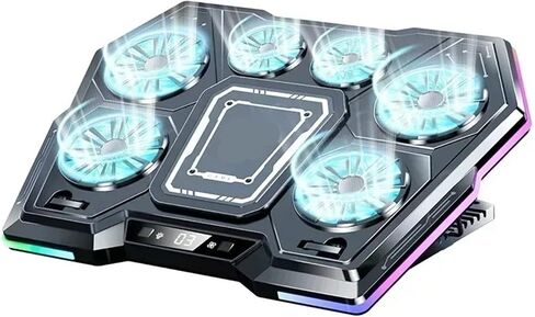 Game Laptop Cooling Pad 8 Angles Adjustable Foldable Screen Notebooks Cooler Bracket for 12-21'' Computer in Saudi Arabia