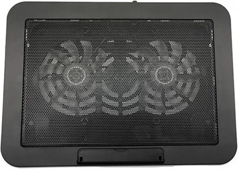 Gaming Laptop Air-Cooled Cooler Bracket Base Support 12-17inch Tablet Notebook Dual Fan Cooling Pad Angle Adjustable in Saudi Arabia