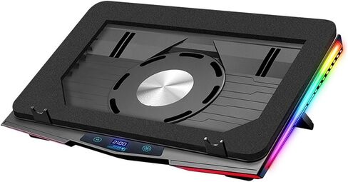 Powerful Fan Pressure Gaming Laptop Cooling Pad Adjustable Stand with Air Compression Notebook Cooler in Saudi Arabia