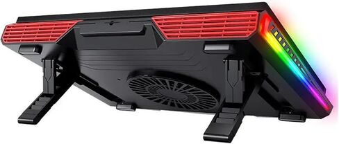 Powerful Fan Pressure Gaming Laptop Cooling Pad Adjustable Stand with Air Compression Notebook Cooler in Saudi Arabia