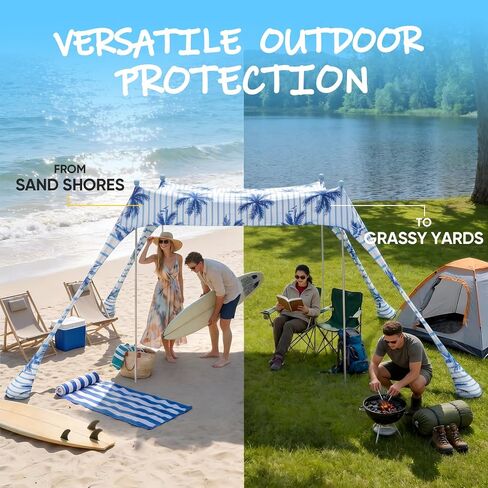 Sekey Aluminum Beach Shade Sun Shelter 10x10 FT Beach Canopy in Saudi Arabia