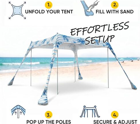Sekey Aluminum Beach Shade Sun Shelter 10x10 FT Beach Canopy in Saudi Arabia