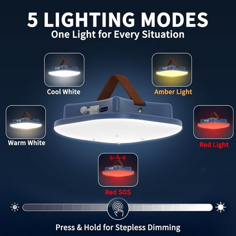 Rechargeable Camping Light, Magnetic Hanging Tent Light in Kuwait