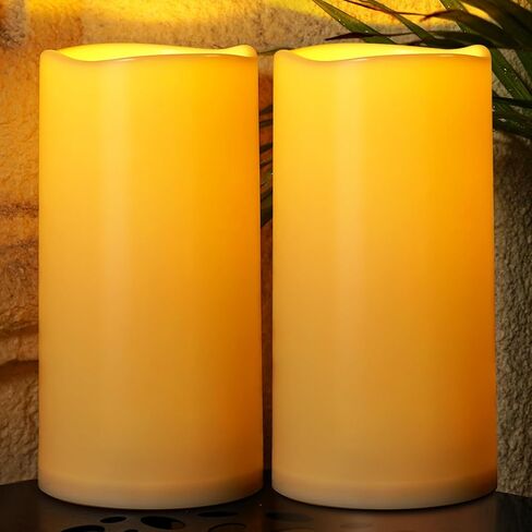 Homemory 6" x 12" Extra Large Outdoor Waterproof Candle with Auto 6H Timer in Kuwait