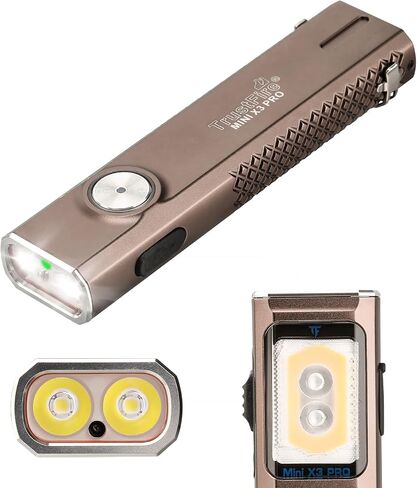 TrustFire X3-PRO 6-in-1 Lighting Modes 2050 Lumens Flat Flashlight, Black in Saudi Arabia