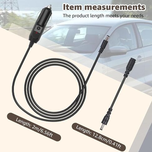 12V Car Charger for Brother PocketJet for Mobile Thermal Printer Supply in Saudi Arabia