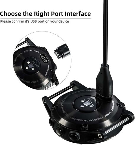 Charger for Garmin Watch Forerunner 965 265 255 165 55, Fenix 8 7 6 5 Cable in Kuwait