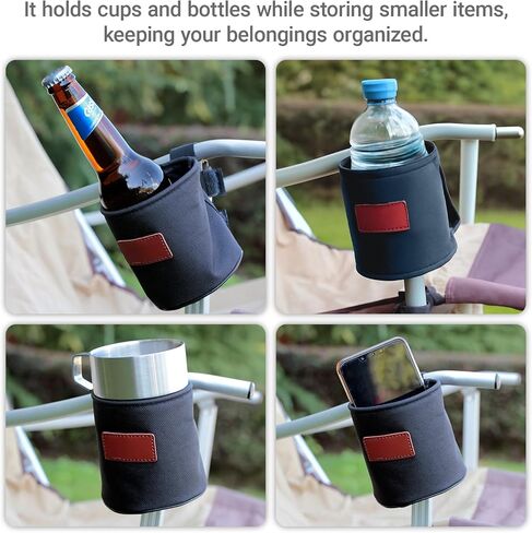 Camping Chair Cup Holder, Side Drink Holder Accessory for Folding Chairs in Kuwait