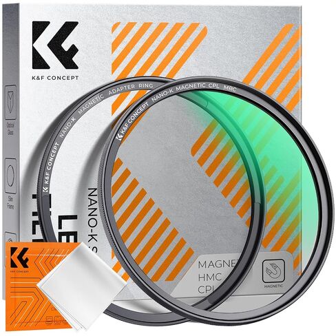 K&F CONCEPT 52mm Magnetic Polarizer Lens Filter with Cleaning Cloth in Kuwait