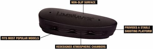 LimbSaver Airtech Precision Fit Recoil Pad, CVA - Accura/Optima/Wolf/Cascade/Hunter, Black, 10830 in Kuwait