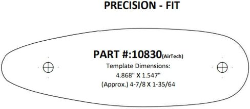 LimbSaver Airtech Precision Fit Recoil Pad, CVA - Accura/Optima/Wolf/Cascade/Hunter, Black, 10830 in Kuwait