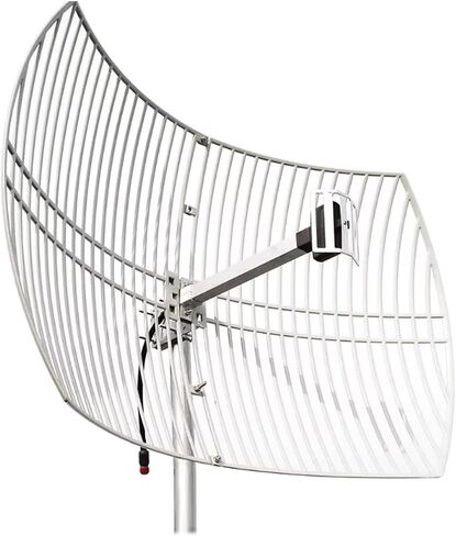 2.4GHz 24dBi High-Gain Outdoor Directional Grid Parabolic Antenna (2400-2483 MHz) Long Distance Range N-Female Connector for WI FI Router Security Camera in Kuwait